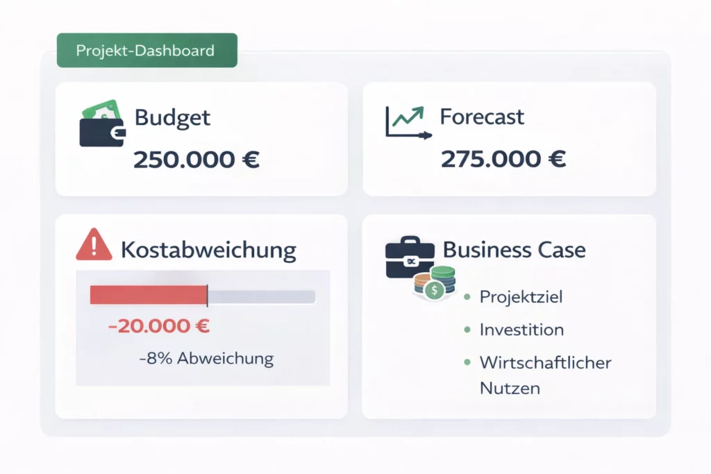 Diagramm zu BWL-Grundlagen für Projektleiter als Teil der Kaufmännischen Weiterbildung