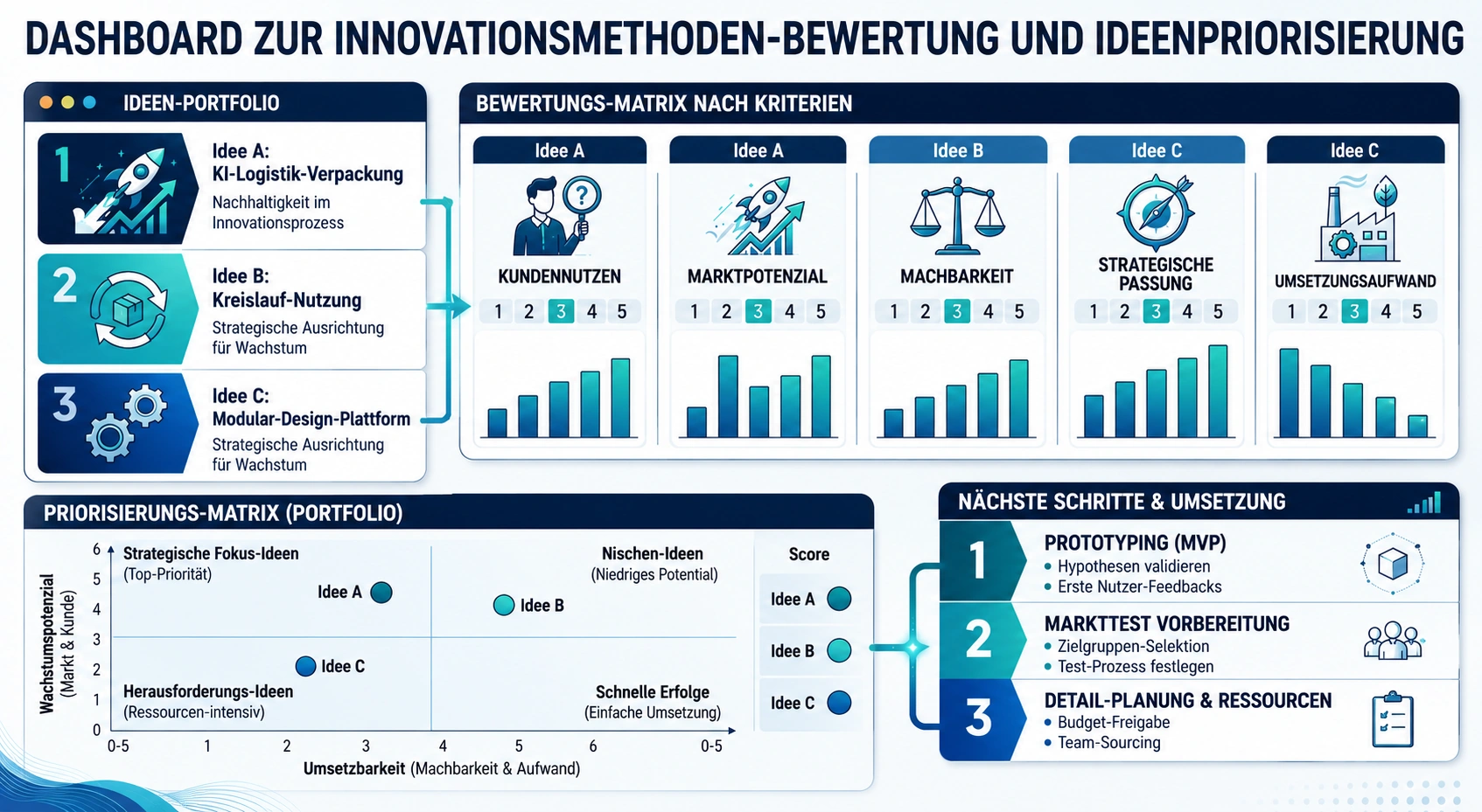 Innovationsmethoden und Ideenbewertung im Seminar Innovationsmanagement
