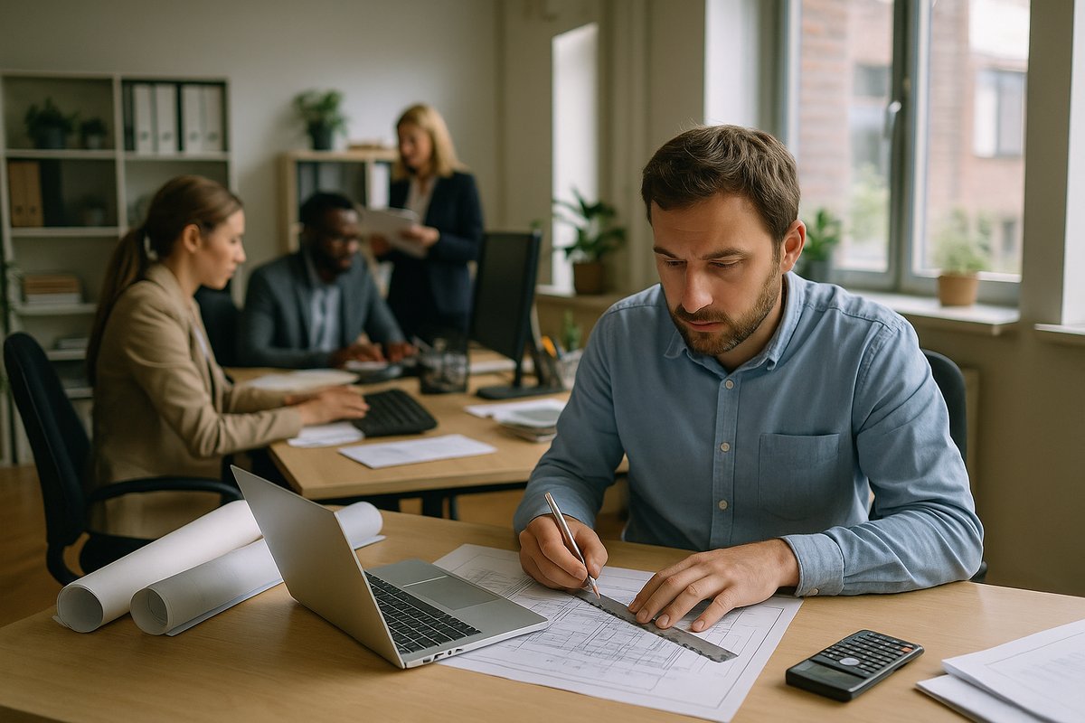 HR-Team arbeitet an der Erstellung eines Recruiting-Videos mit Kameras und Laptops.